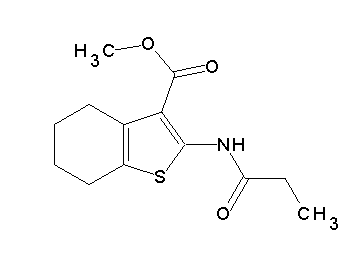 methyl 2-(propionylamino)-4,5,6,7-tetrahydro-1-benzothiophene-3-carboxylate