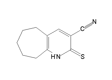 2-thioxo-2,5,6,7,8,9-hexahydro-1H-cyclohepta[b]pyridine-3-carbonitrile