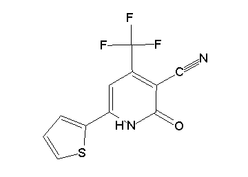 2-oxo-6-(2-thienyl)-4-(trifluoromethyl)-1,2-dihydro-3-pyridinecarbonitrile