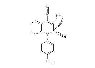 2-amino-4-(4-methylphenyl)-4a,5,6,7-tetrahydro-1,3,3(4H)-naphthalenetricarbonitrile