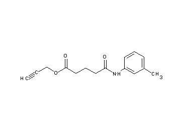 2-propyn-1-yl 5-[(3-methylphenyl)amino]-5-oxopentanoate