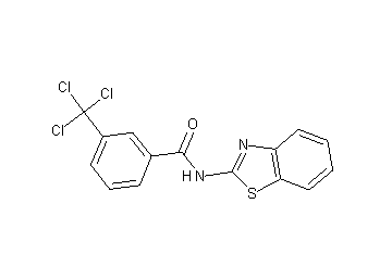 N-1,3-benzothiazol-2-yl-3-(trichloromethyl)benzamide