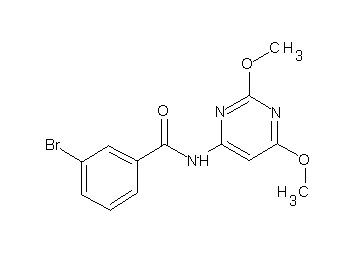 3-bromo-N-(2,6-dimethoxy-4-pyrimidinyl)benzamide