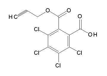 2,3,4,5-tetrachloro-6-[(2-propyn-1-yloxy)carbonyl]benzoic acid