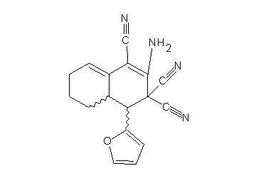 2-amino-4-(2-furyl)-4a,5,6,7-tetrahydro-1,3,3(4H)-naphthalenetricarbonitrile