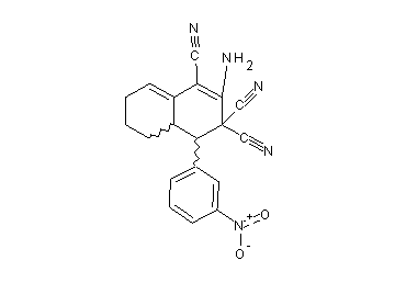 2-amino-4-(3-nitrophenyl)-4a,5,6,7-tetrahydro-1,3,3(4H)-naphthalenetricarbonitrile
