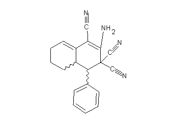 2-amino-4-phenyl-4a,5,6,7-tetrahydro-1,3,3(4H)-naphthalenetricarbonitrile - Click Image to Close