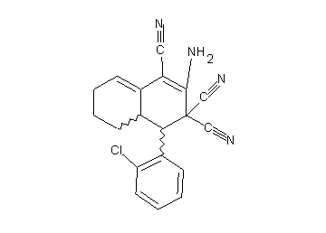 2-amino-4-(2-chlorophenyl)-4a,5,6,7-tetrahydro-1,3,3(4H)-naphthalenetricarbonitrile