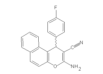 3-amino-1-(4-fluorophenyl)-1H-benzo[f]chromene-2-carbonitrile