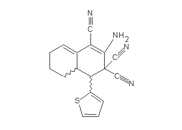 2-amino-4-(2-thienyl)-4a,5,6,7-tetrahydro-1,3,3(4H)-naphthalenetricarbonitrile
