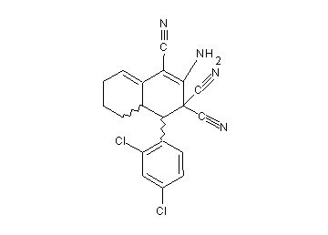 2-amino-4-(2,4-dichlorophenyl)-4a,5,6,7-tetrahydro-1,3,3(4H)-naphthalenetricarbonitrile
