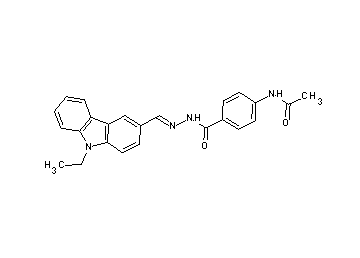 N-[4-({2-[(9-ethyl-9H-carbazol-3-yl)methylene]hydrazino}carbonyl)phenyl]acetamide