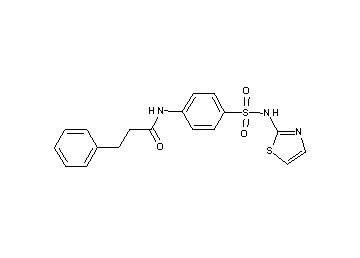 3-phenyl-N-{4-[(1,3-thiazol-2-ylamino)sulfonyl]phenyl}propanamide - Click Image to Close