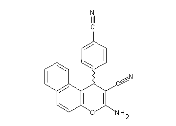 3-amino-1-(4-cyanophenyl)-1H-benzo[f]chromene-2-carbonitrile