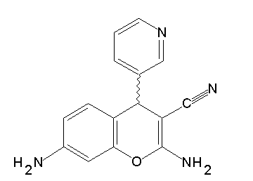 2,7-diamino-4-(3-pyridinyl)-4H-chromene-3-carbonitrile - Click Image to Close