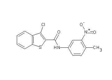 3-chloro-N-(4-methyl-3-nitrophenyl)-1-benzothiophene-2-carboxamide - Click Image to Close