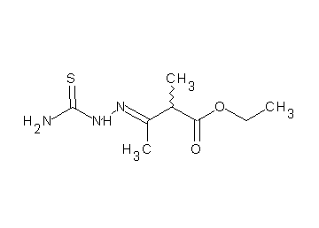 ethyl 3-[(aminocarbonothioyl)hydrazono]-2-methylbutanoate