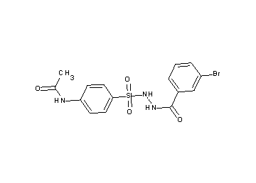 N-(4-{[2-(3-bromobenzoyl)hydrazino]sulfonyl}phenyl)acetamide