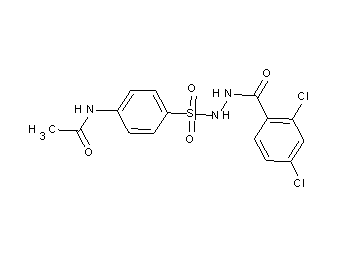 N-(4-{[2-(2,4-dichlorobenzoyl)hydrazino]sulfonyl}phenyl)acetamide