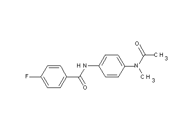 N-{4-[acetyl(methyl)amino]phenyl}-4-fluorobenzamide
