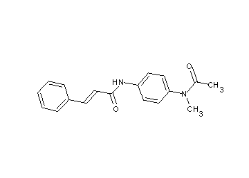 N-{4-[acetyl(methyl)amino]phenyl}-3-phenylacrylamide