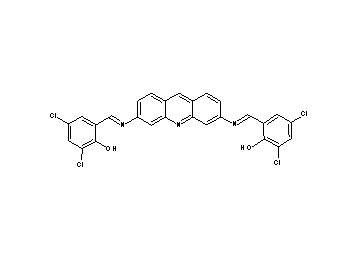 2,2'-[3,6-acridinediylbis(nitrilomethylylidene)]bis(4,6-dichlorophenol)
