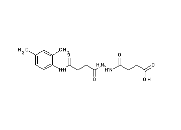 4-(2-{4-[(2,4-dimethylphenyl)amino]-4-oxobutanoyl}hydrazino)-4-oxobutanoic acid