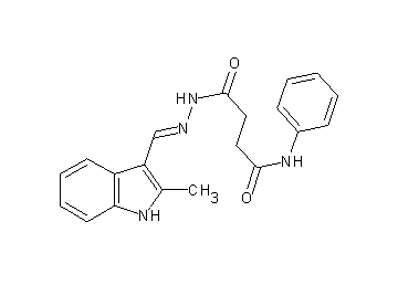 4-{2-[(2-methyl-1H-indol-3-yl)methylene]hydrazino}-4-oxo-N-phenylbutanamide