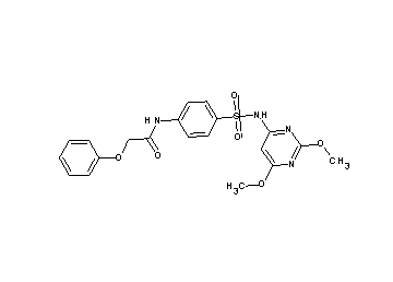 N-(4-{[(2,6-dimethoxy-4-pyrimidinyl)amino]sulfonyl}phenyl)-2-phenoxyacetamide