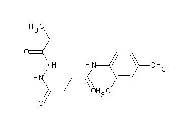 N-(2,4-dimethylphenyl)-4-oxo-4-(2-propionylhydrazino)butanamide