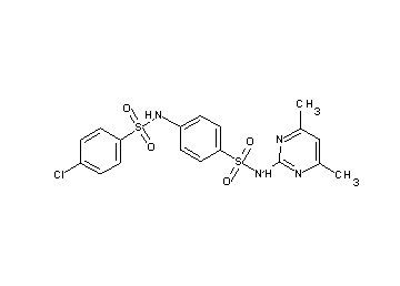 4-chloro-N-(4-{[(4,6-dimethyl-2-pyrimidinyl)amino]sulfonyl}phenyl)benzenesulfonamide