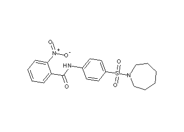 N-[4-(1-azepanylsulfonyl)phenyl]-2-nitrobenzamide