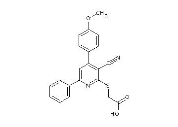 {[3-cyano-4-(4-methoxyphenyl)-6-phenyl-2-pyridinyl]sulfanyl}acetic acid