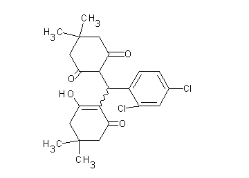 2-[(2,4-dichlorophenyl)(2-hydroxy-4,4-dimethyl-6-oxo-1-cyclohexen-1-yl)methyl]-5,5-dimethyl-1,3-cyclohexanedione