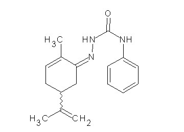 5-isopropenyl-2-methyl-2-cyclohexen-1-one N-phenylsemicarbazone
