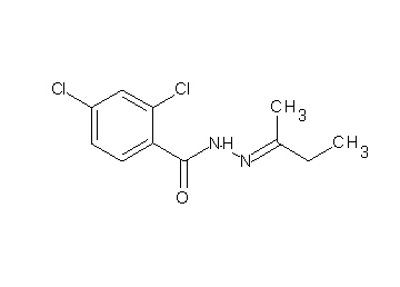 2,4-dichloro-N'-(1-methylpropylidene)benzohydrazide 2,4-dichloro-N'-(1-methylpropylidene)benzohydrazide