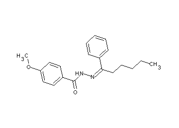 4-methoxy-N'-(1-phenylhexylidene)benzohydrazide