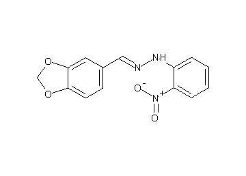 1-(1,3-benzodioxol-5-ylmethylene)-2-(2-nitrophenyl)hydrazine