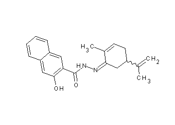 3-hydroxy-N'-(5-isopropenyl-2-methyl-2-cyclohexen-1-ylidene)-2-naphthohydrazide