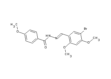 N'-(5-bromo-2,4-dimethoxybenzylidene)-4-methoxybenzohydrazide