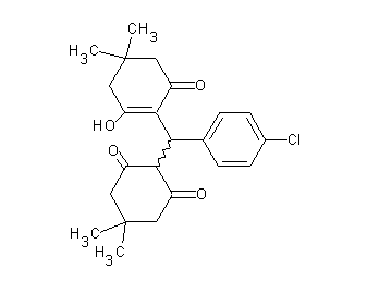 2-[(4-chlorophenyl)(2-hydroxy-4,4-dimethyl-6-oxo-1-cyclohexen-1-yl)methyl]-5,5-dimethyl-1,3-cyclohexanedione