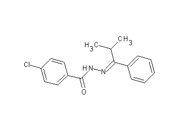 4-chloro-N'-(2-methyl-1-phenylpropylidene)benzohydrazide