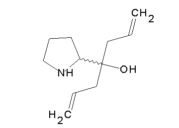 4-(2-pyrrolidinyl)-1,6-heptadien-4-ol