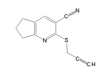 2-(2-propyn-1-ylsulfanyl)-6,7-dihydro-5H-cyclopenta[b]pyridine-3-carbonitrile