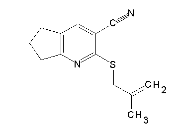 2-[(2-methyl-2-propen-1-yl)sulfanyl]-6,7-dihydro-5H-cyclopenta[b]pyridine-3-carbonitrile