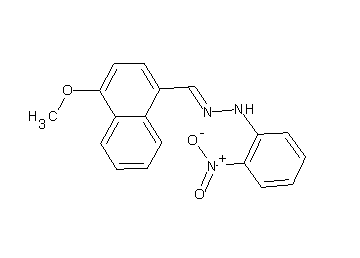 1-[(4-methoxy-1-naphthyl)methylene]-2-(2-nitrophenyl)hydrazine