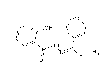 2-methyl-N'-(1-phenylpropylidene)benzohydrazide