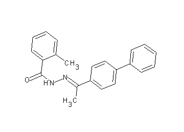 N'-[1-(4-biphenylyl)ethylidene]-2-methylbenzohydrazide