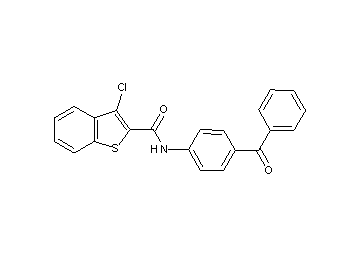 N-(4-benzoylphenyl)-3-chloro-1-benzothiophene-2-carboxamide