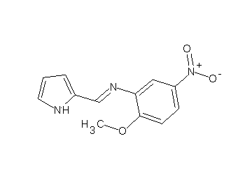 (2-methoxy-5-nitrophenyl)(1H-pyrrol-2-ylmethylene)amine